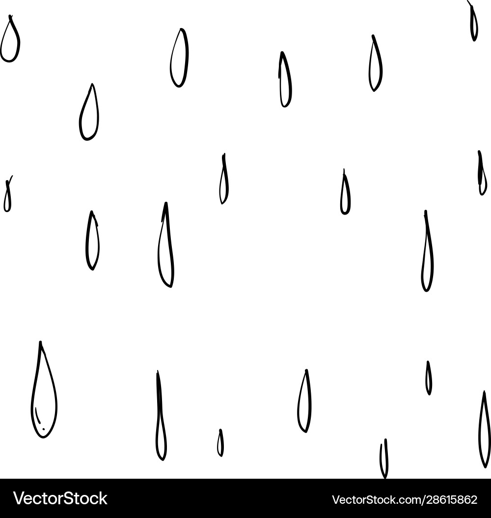 Simple cute shape design water drop doodle Simple cute shape design water drop doodle vector image