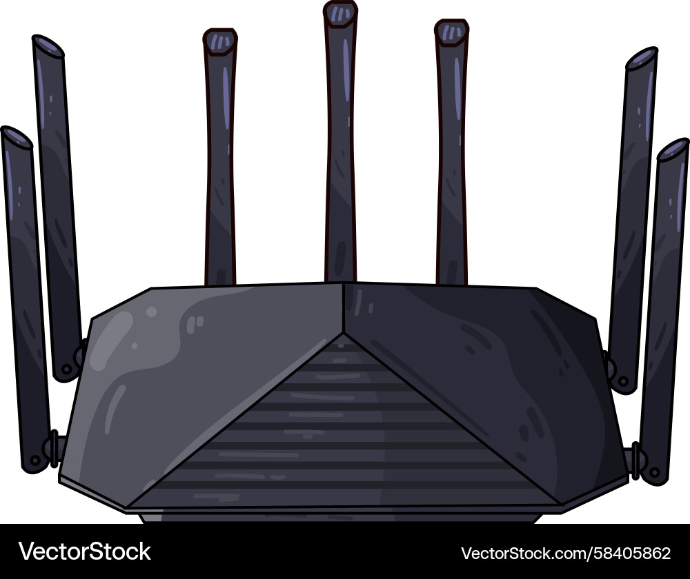 WiFi Router Device Vector Image