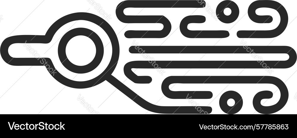 Dynamic data flow search real-time analysis vector image
