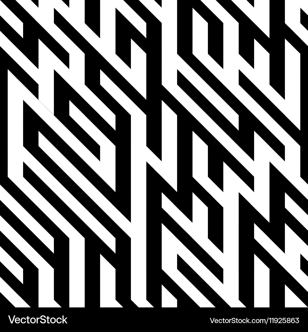 Infinite Maze Pattern vector image