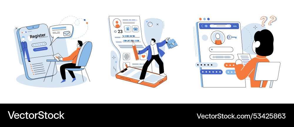 User authorization processes verify User authorization processes verify vector image