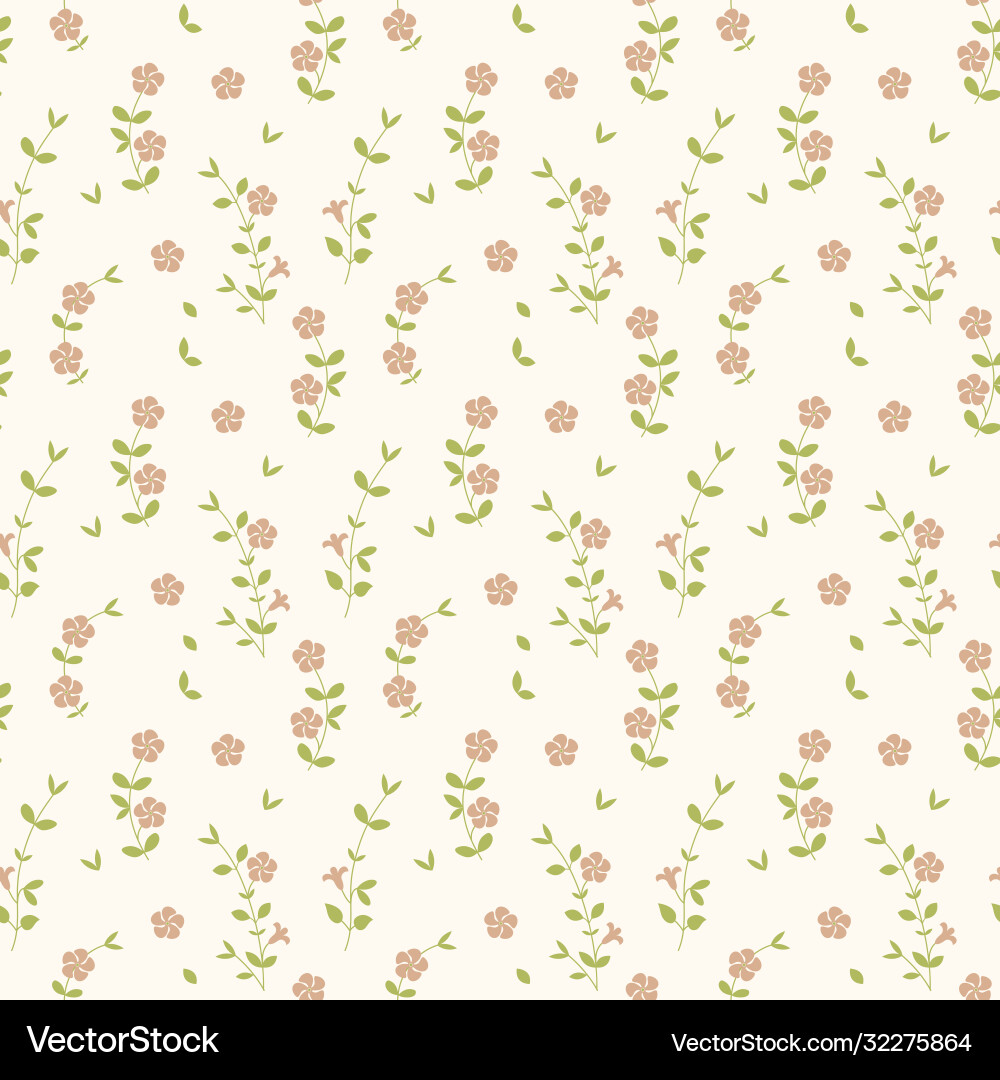 Delicate Floral Pattern Vector Image
