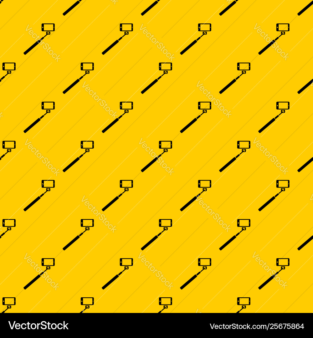 Selfie stick and smartphone pattern Selfie stick and smartphone pattern vector image