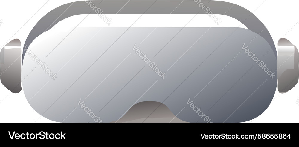 Simple vr headset design icon generative ai Vector Image