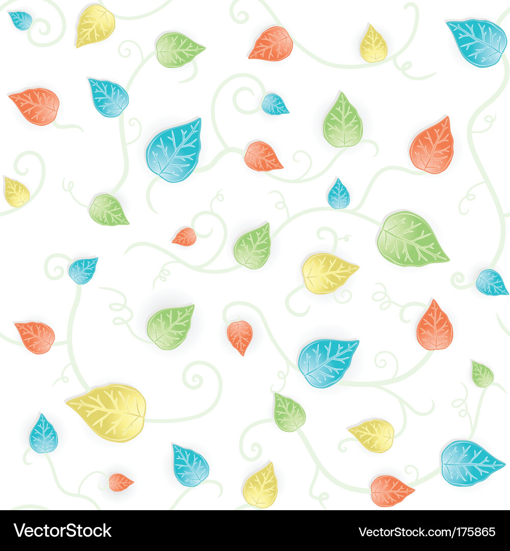 Autumn leafy seamless pattern Vector Image
