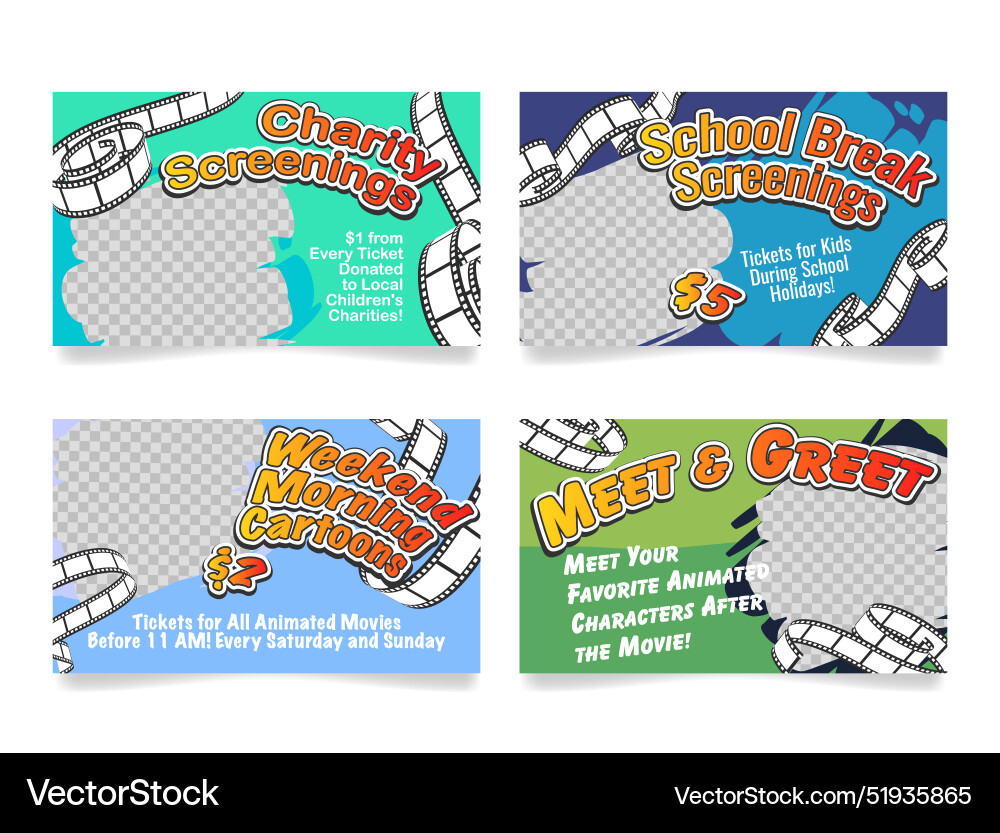 Wochenendfilm Kino Sonderangebot Banner Wochenendfilm Kino Sonderangebot Banner vektorbild