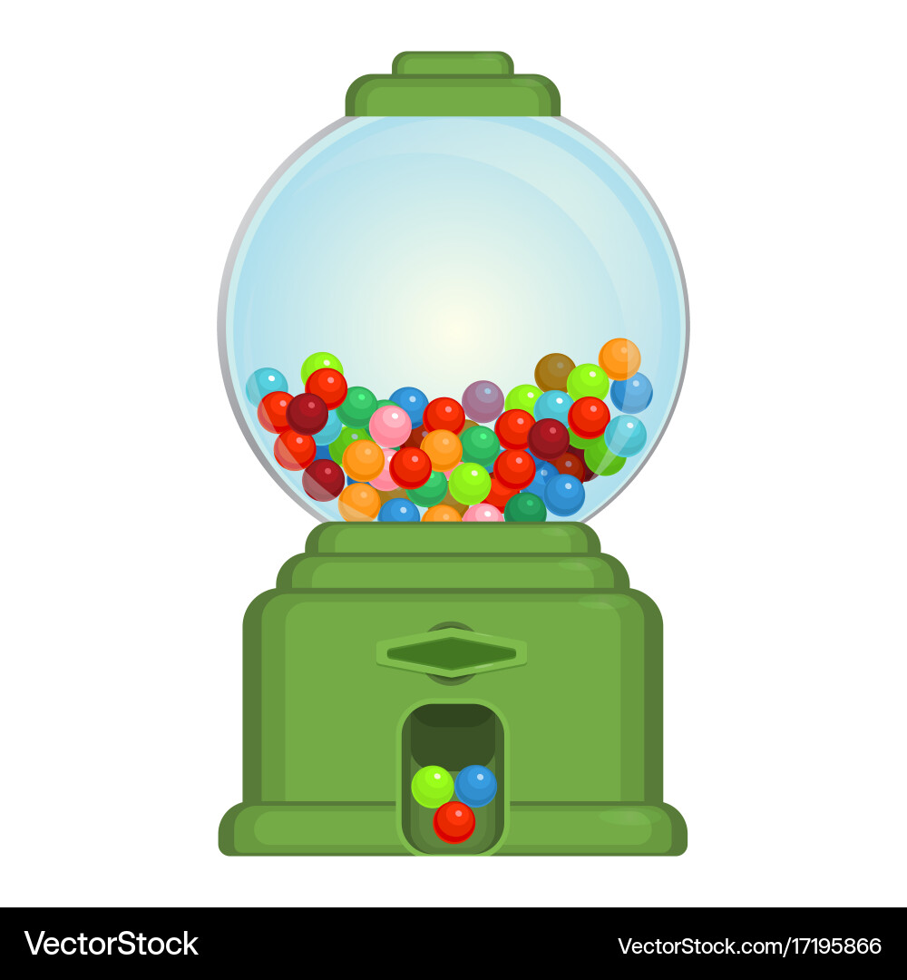 Gumball Machine - Candy Dispenser – Royalty-Free Vector | VectorStock, image size:1000x1080