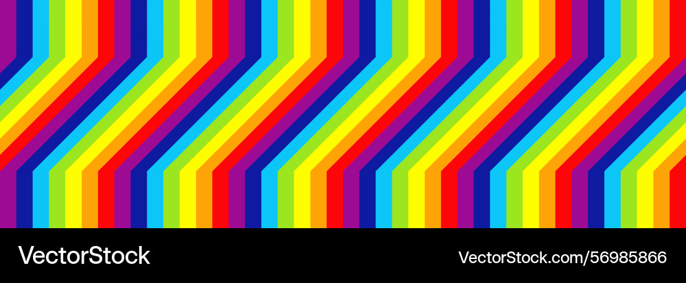 Horizontal elegant rainbow design for pattern vector image