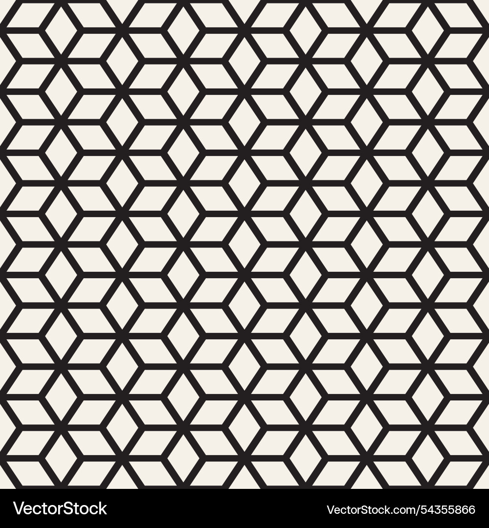 Seamless pattern repeating geometric elements vector image
