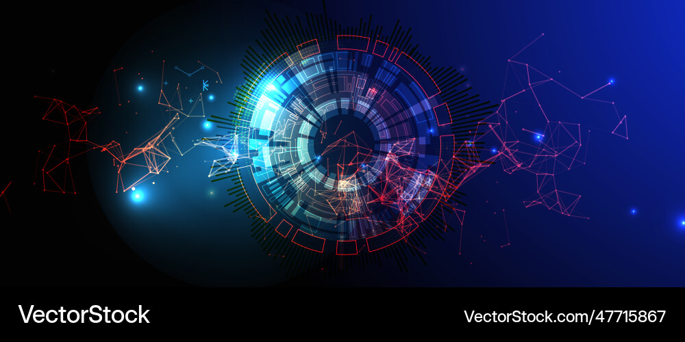 Abstract technology background with plexus effect Abstract technology background with plexus effect vector image