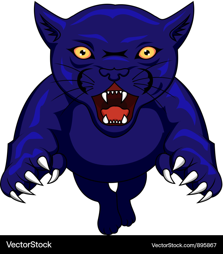 Cartoon Panther Illustration vector image