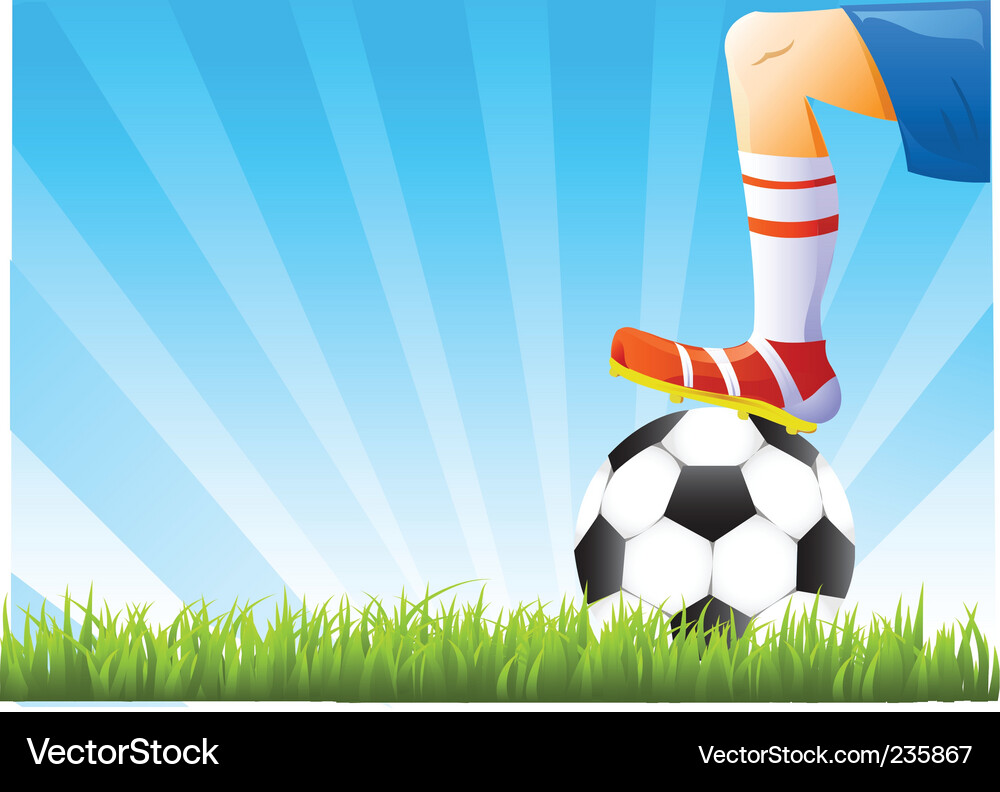 Football Vector Image