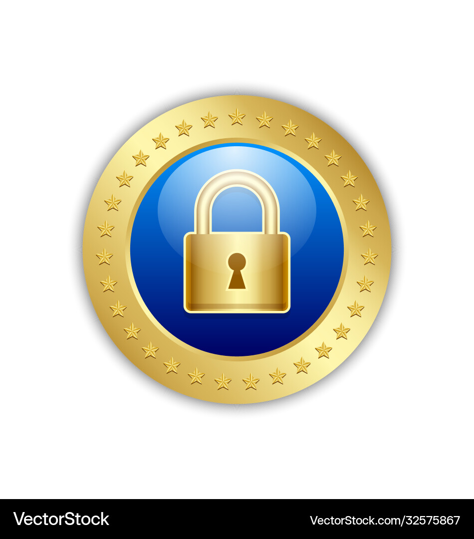 Secure transaction or connection padlock icon Secure transaction or connection padlock icon vector image