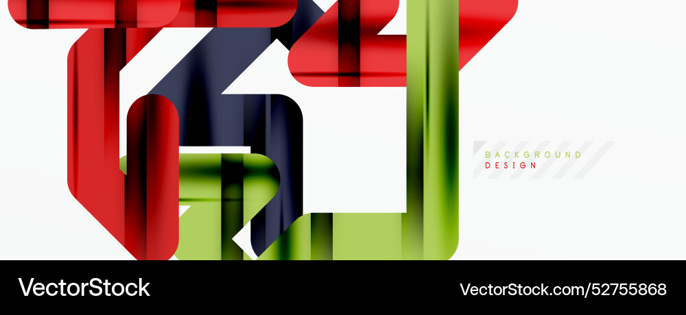 Abstract background - colorful lines composition Vector Image