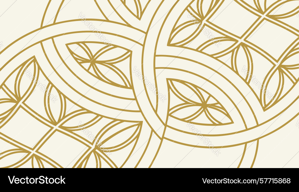 Abstract geometric pattern with hexagonal grid Vector Image