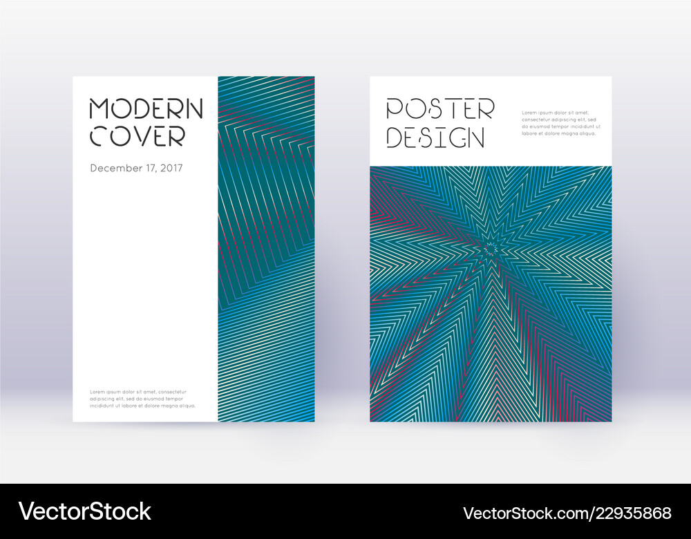 Abstract Red Blue Cover Template Royalty Free Vector