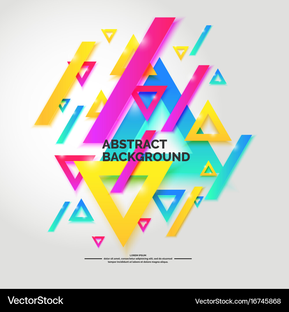 Dynamic Abstract Geometric Background vector image