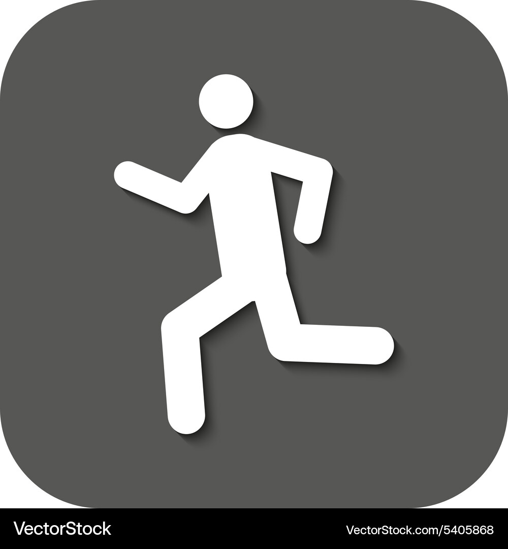 Man running icon run symbol flat Vector Image