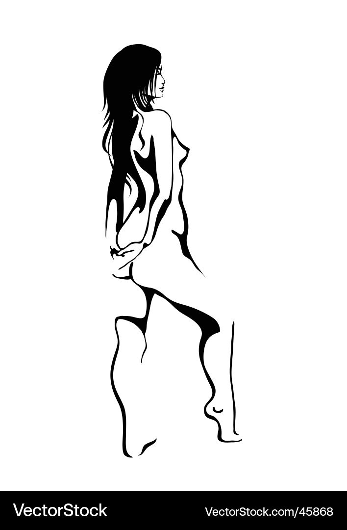 Nude vector image