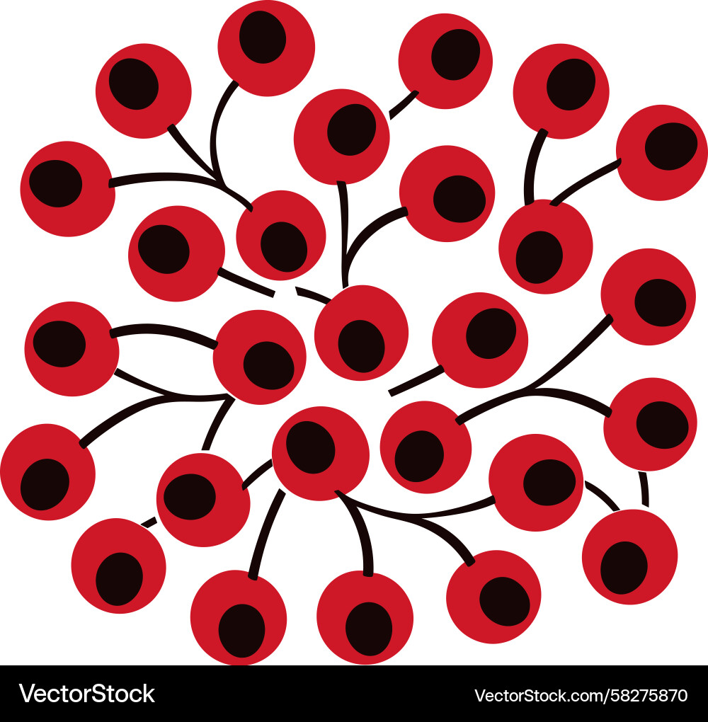 Dynamic Red Circle Pattern Vector Image