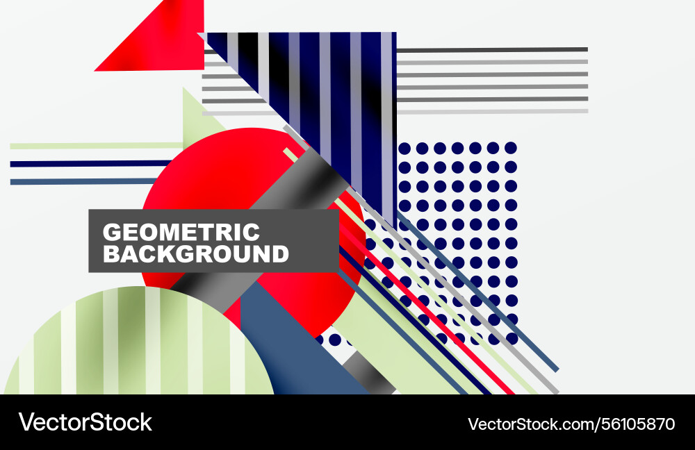 Geometric background showcasing sharp lines Vector Image