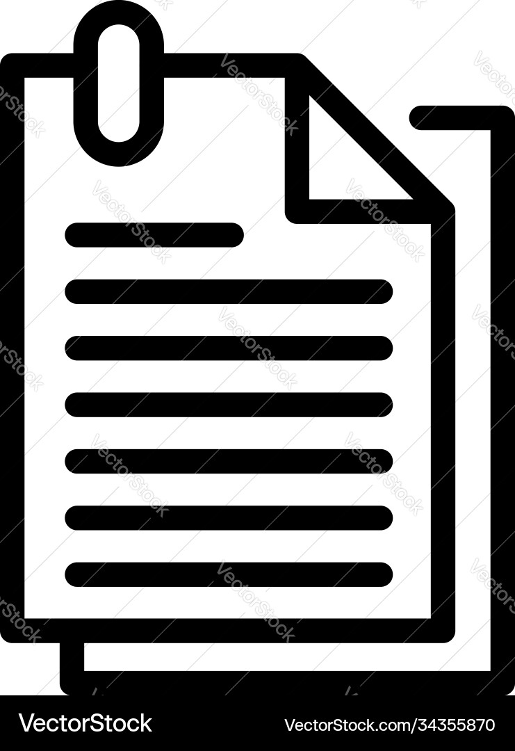 Script movie icon outline style Script movie icon outline style Vector Image