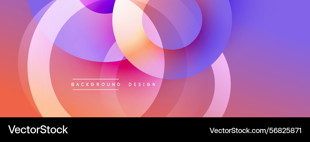 Abstract colorful circles overlap creating Abstract colorful circles overlap creating Vector Image