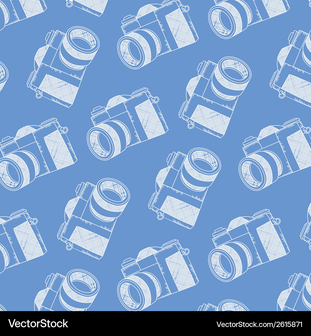 Camera pattern Vector Image