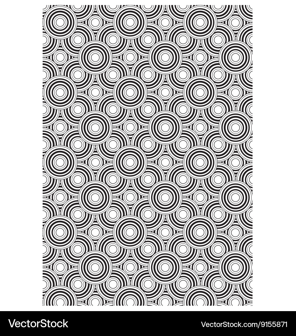 Circle block print vector image