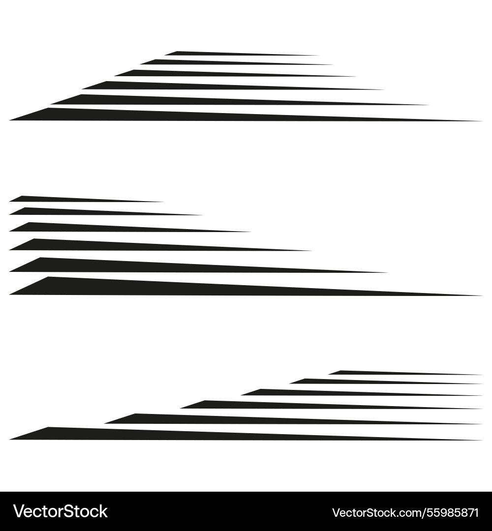 Dynamic chevron stripes abstract optical pattern Vector Image