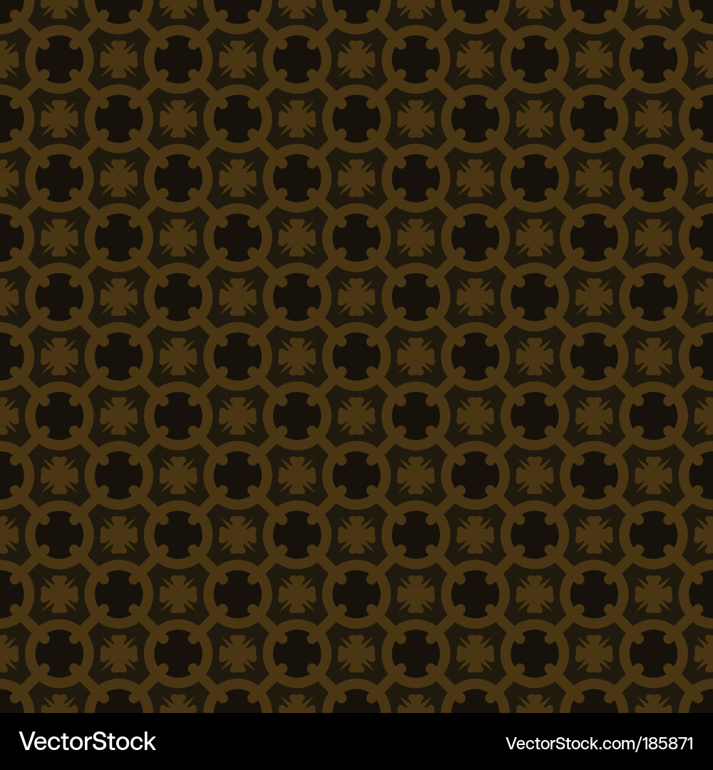 Golden Circle Pattern vector image