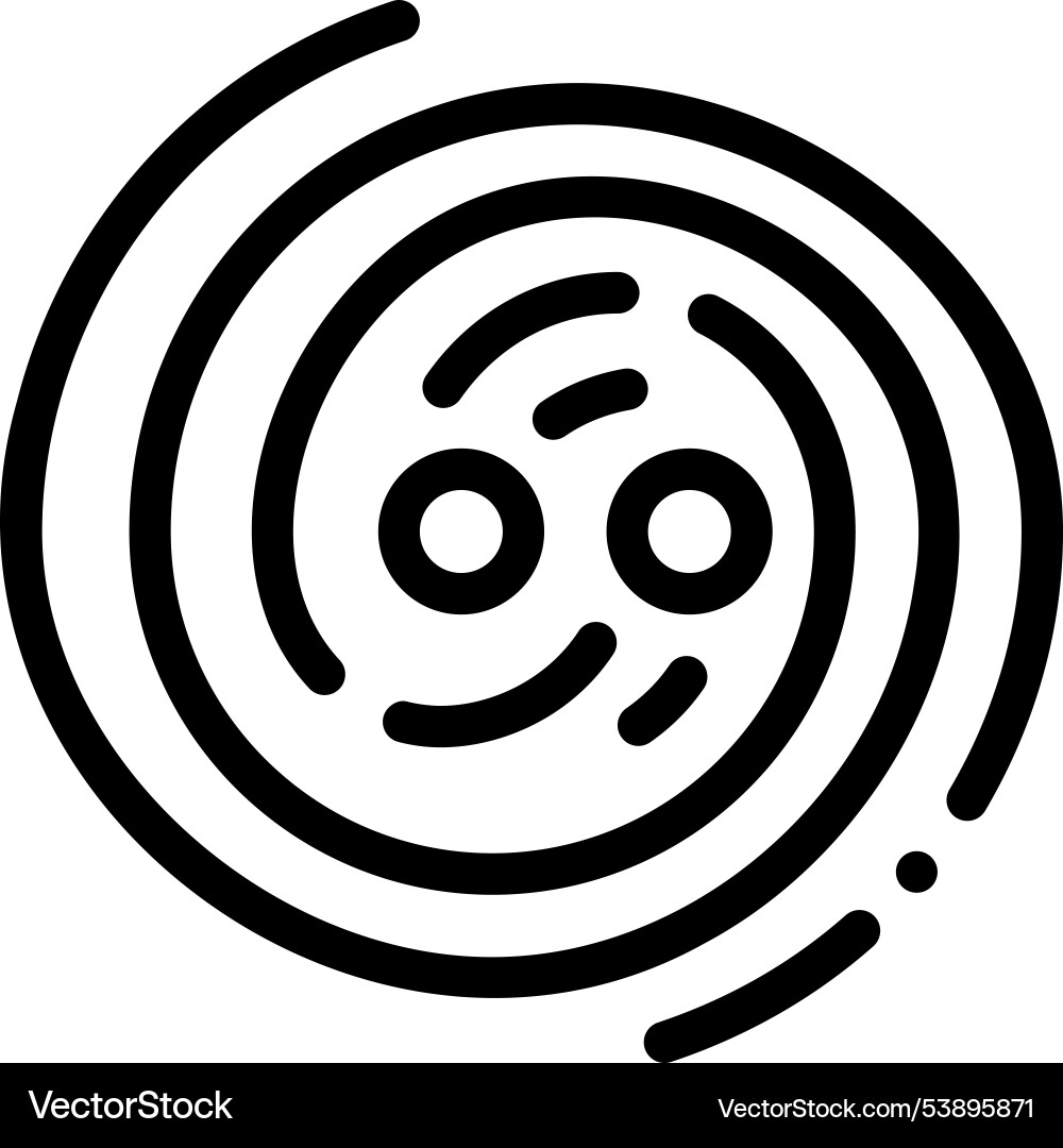 Gravity icon thin linear style design isolated Gravity icon thin linear style design isolated vector image