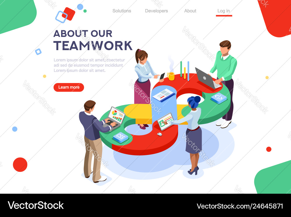 Software Development Team vector image