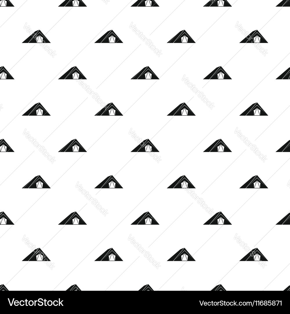 Tent pattern simple style Vector Image