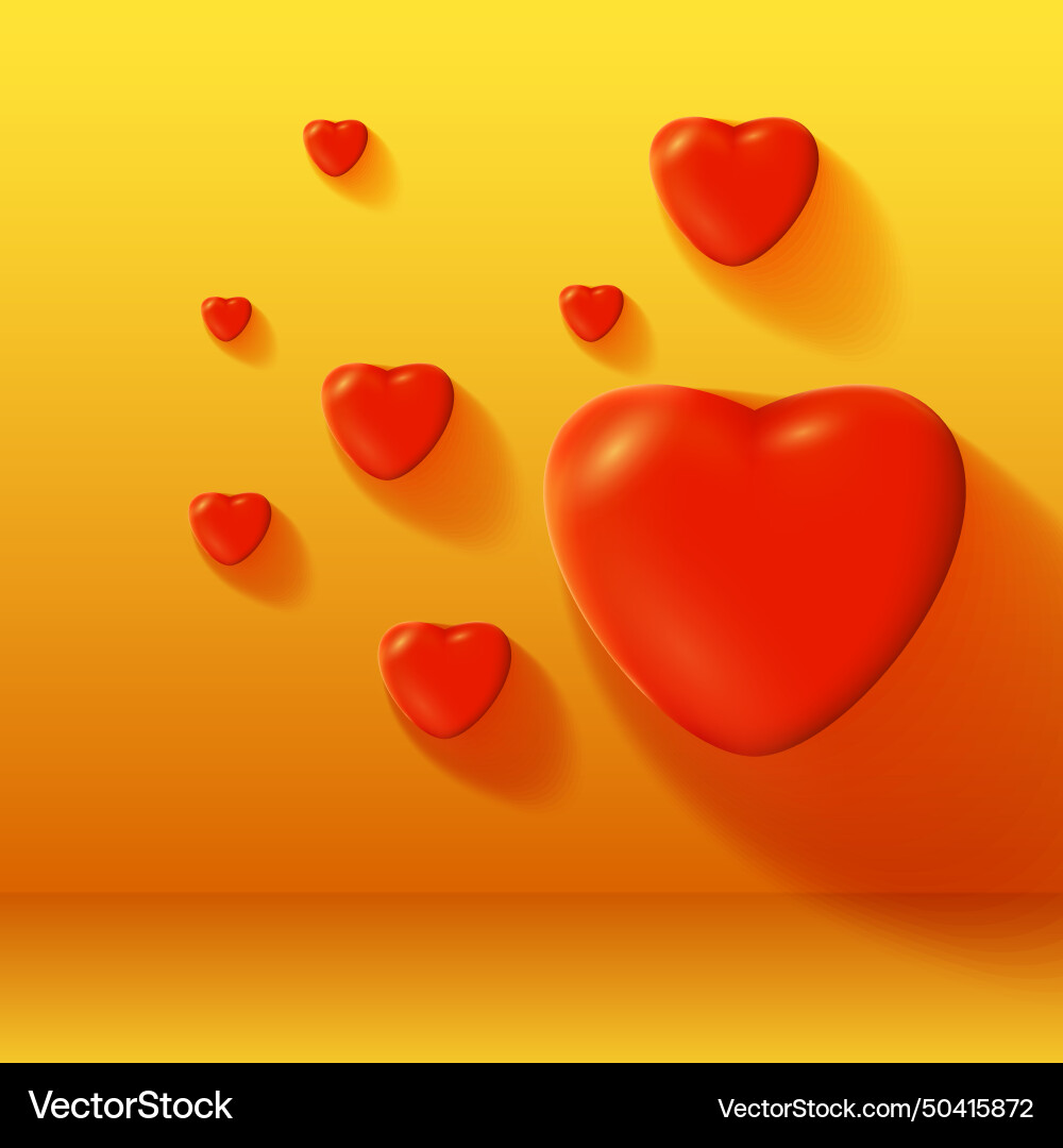 Happy Valentines Day Template Royalty Free Vector Image