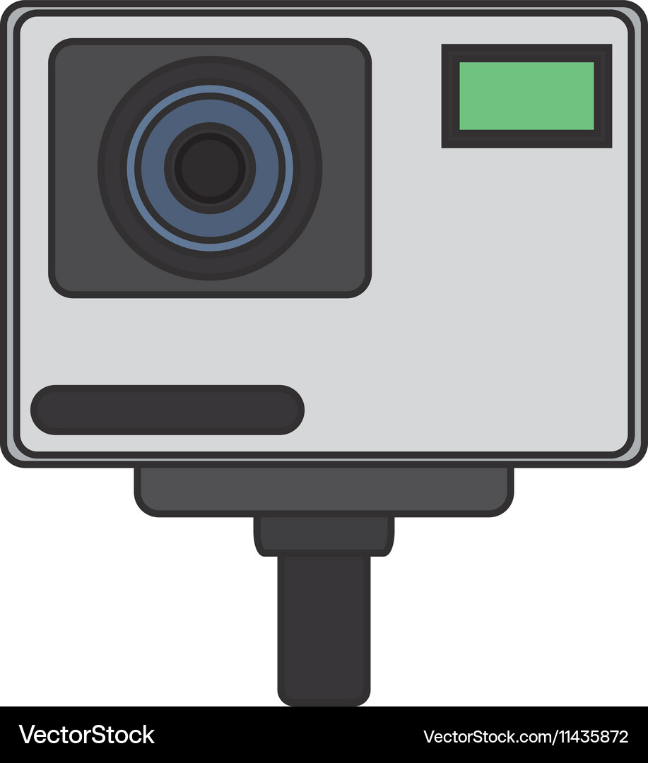 Isolated camera device design Vector Image