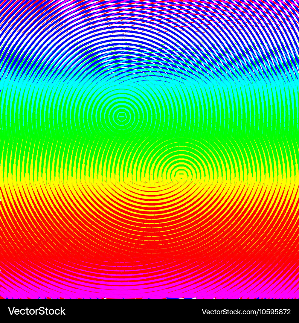 Radial bunten Hintergrund mit Regenbogenpuppen Vektorbild