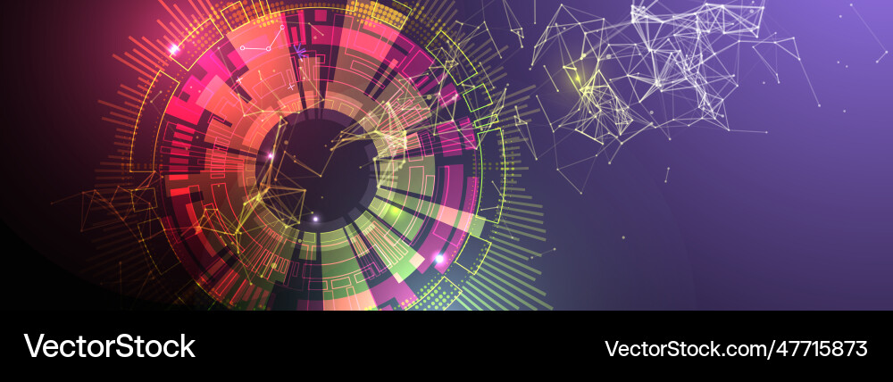 Abstract technology background with plexus effect Abstract technology background with plexus effect vector image