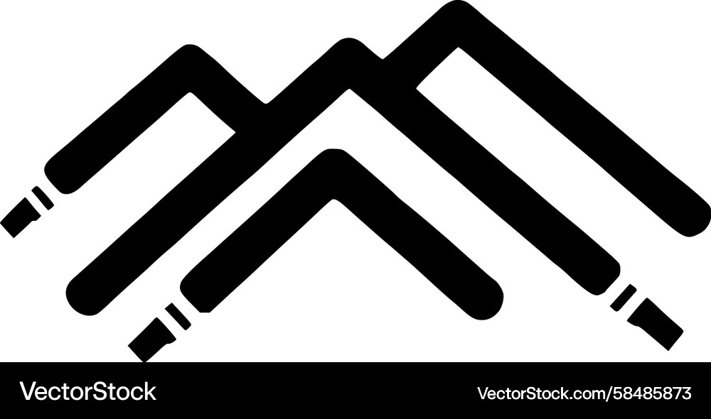 Dynamic Diagonal Ascent Icon Vector Image