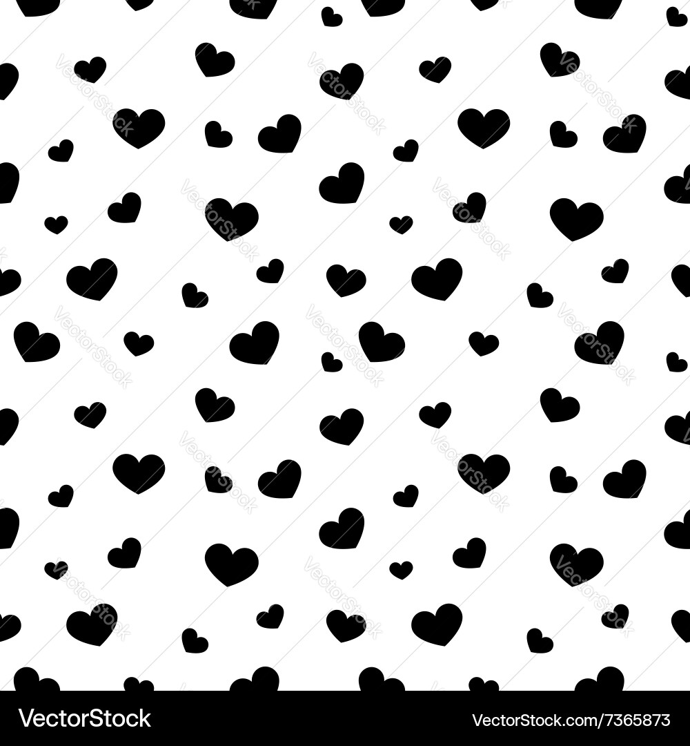 Hearts seamless pattern Royalty Free Vector Image