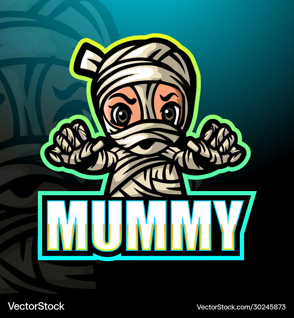 Mummy mascot esport logo design