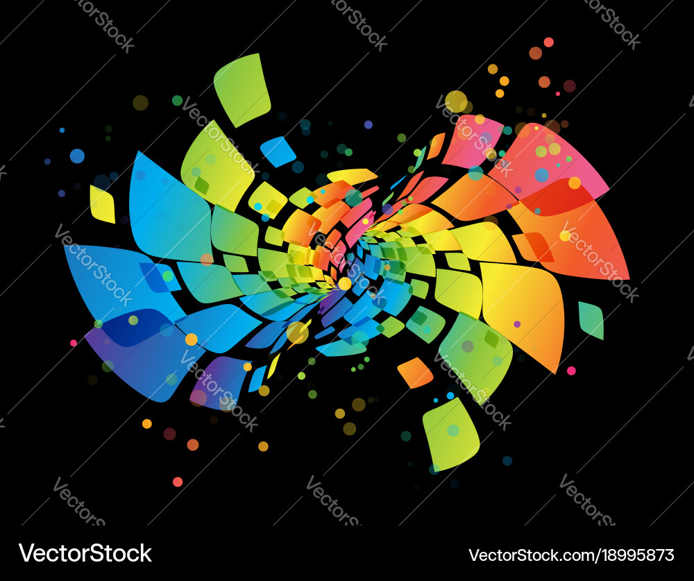 Rainbow background abstract multicolored design Vector Image