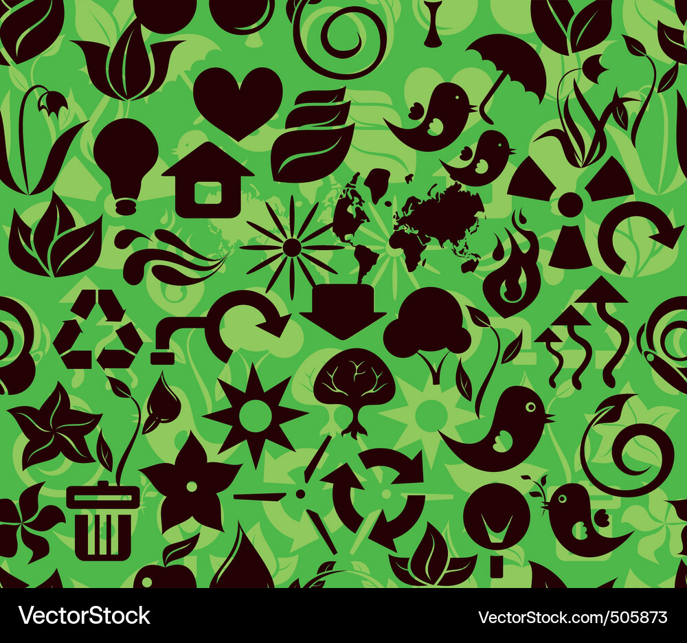 Recycle pattern Vector Image