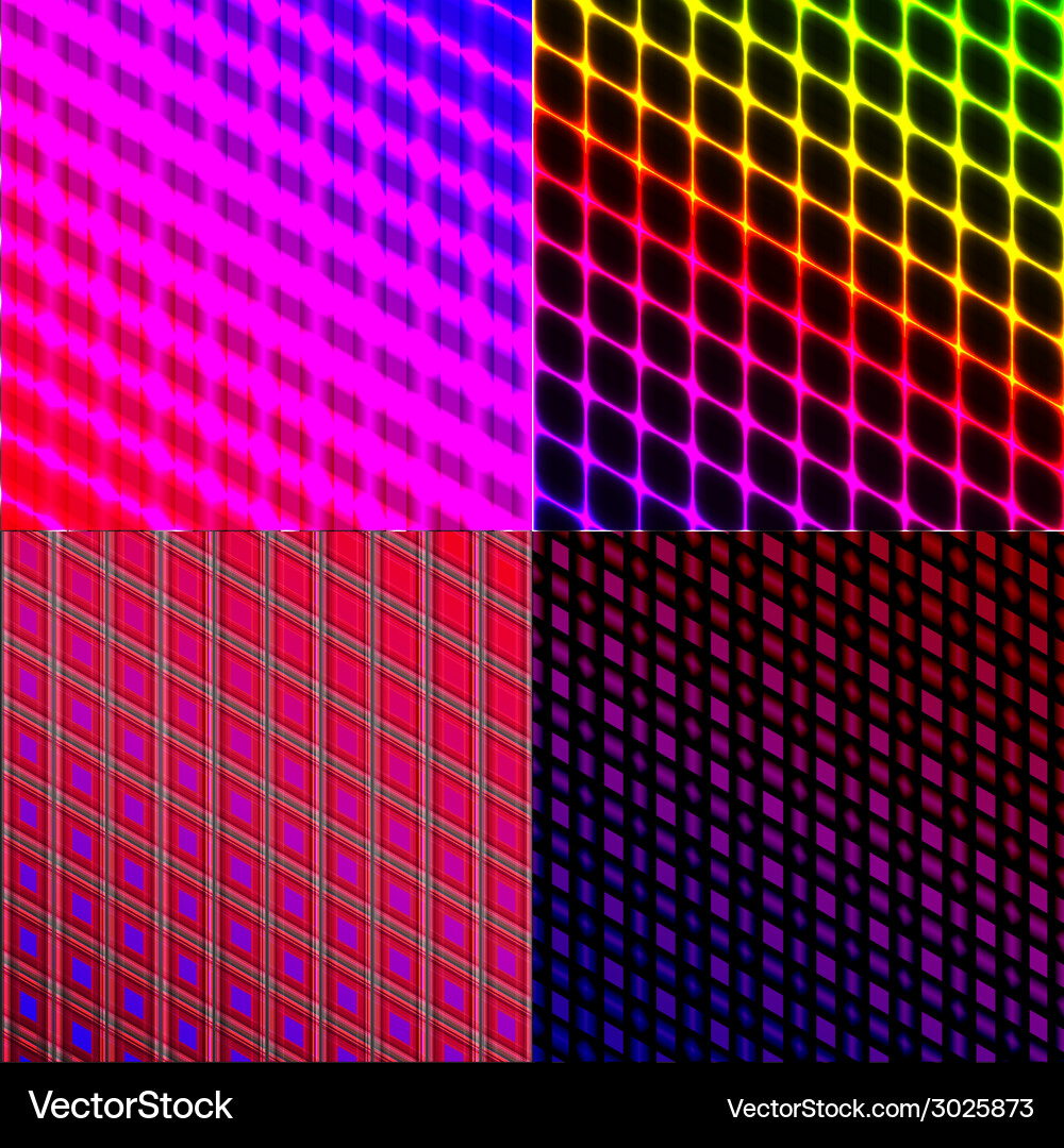 Set of splash color abstract glowing background Vector Image