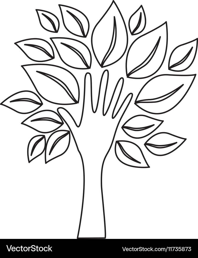 Tree abstract icon image Vector Image