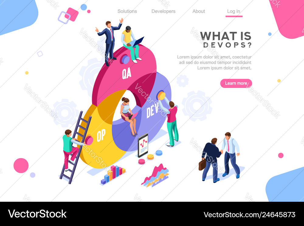 What is devops What is devops vector image