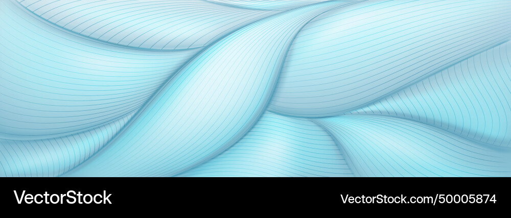 Abstract background with wavy lines vector image