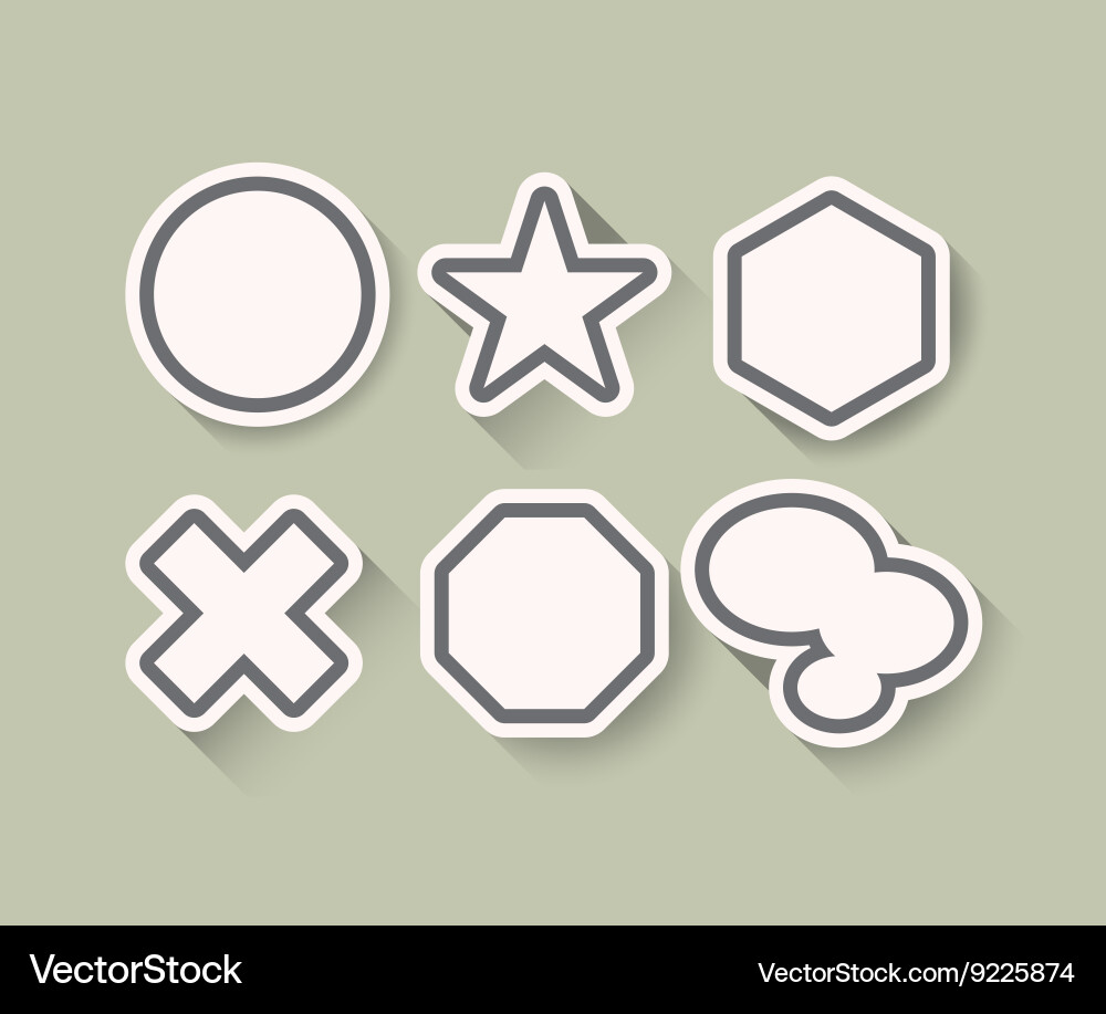 Geometric objects Vector Image