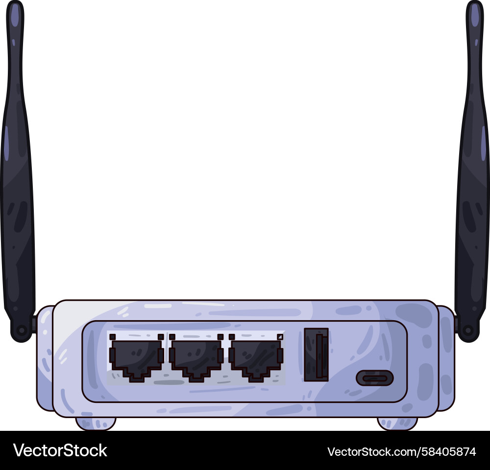 WiFi Router Device Vector Image