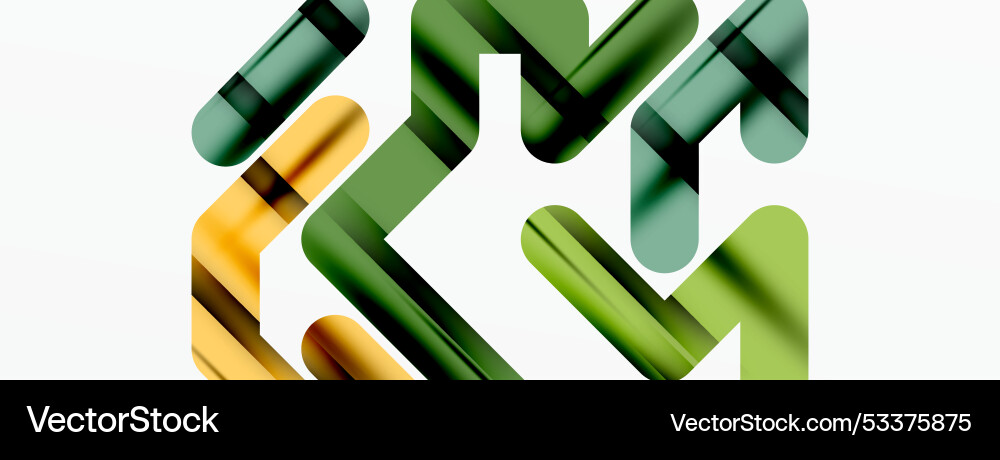 Abstract background - colorful lines composition vector image